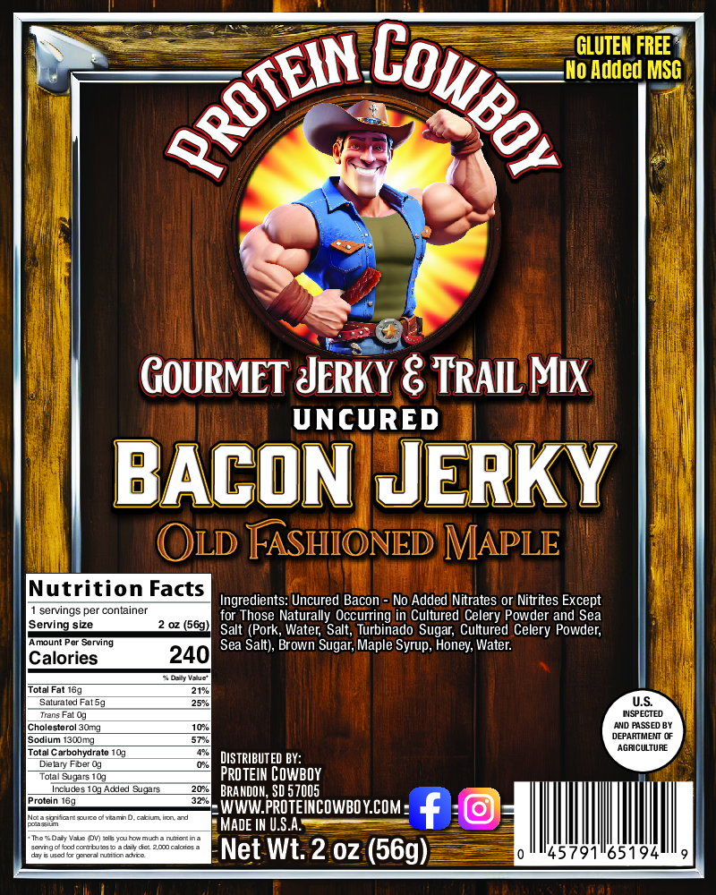Maple Bacon Jerky - GLUTEN FREE