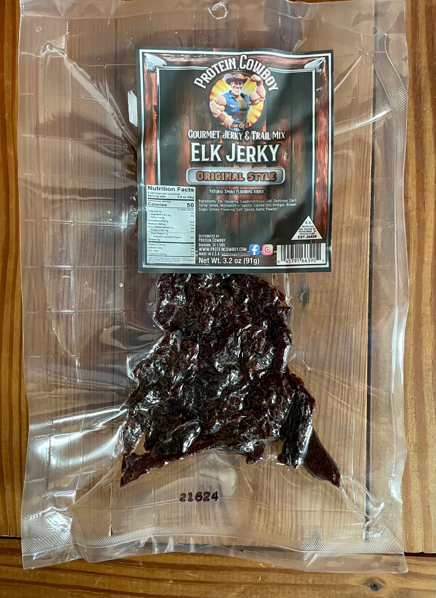 Elk Jerky - Original Style 3.2oz