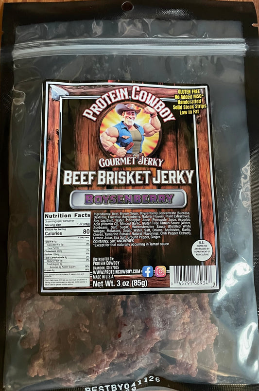 Boysenberry Brisket Jerky-Gluten Free!