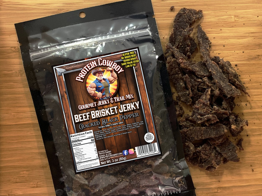Cracked Pepper Brisket Beef Jerky - GLUTEN FREE